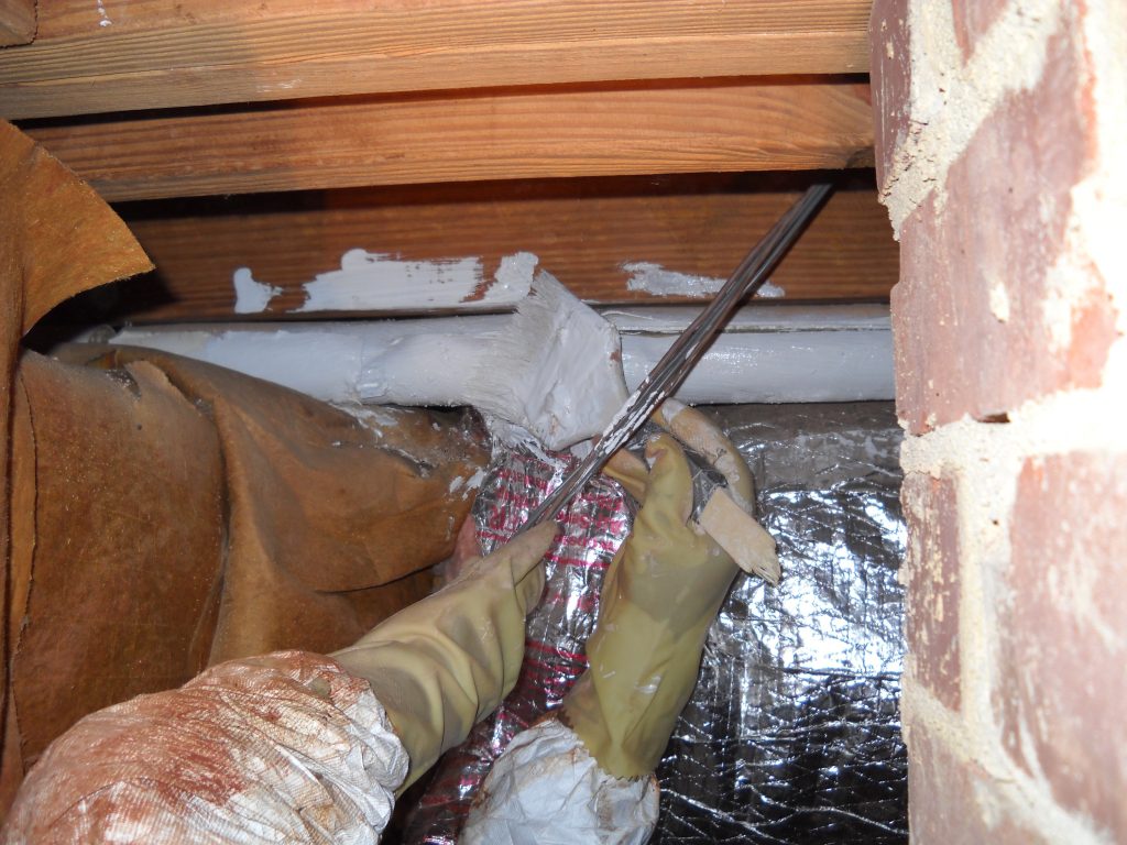 encapsulating asbestos pipe insulation Piedmont Quality Air