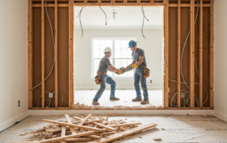 Charlotte NC home interior renovation demolition