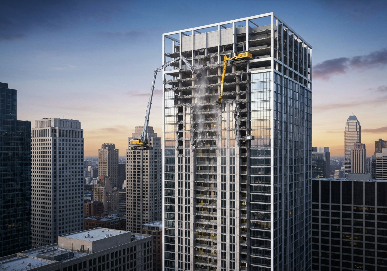 New Demolition Method Designed for Safer High-Rise Demolition
